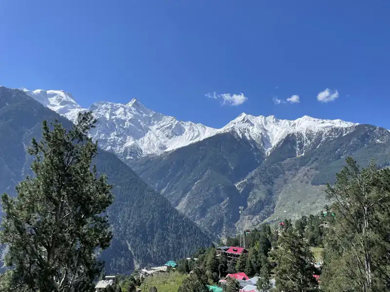 Houses in a mountain village near the border.